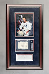 Jim Irwin d.1991 signed cut display