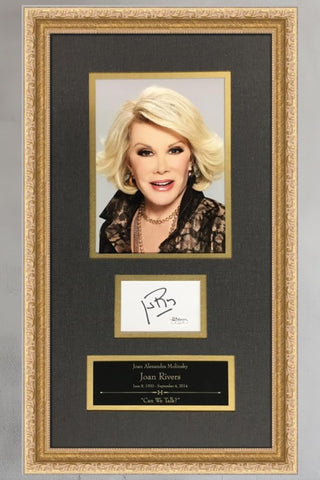 Joan Rivers-The Tonight Show signed cut