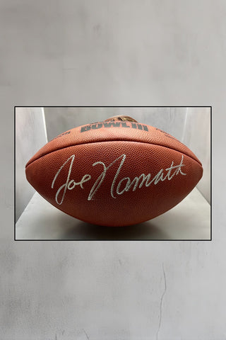 Joe Namath-Jets signed Super Bowl III football