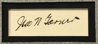 John Garner Signed Vice President to Franklin Roosevelt Cut Signature