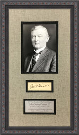 John Garner Signed Vice President to Franklin Roosevelt Cut Signature