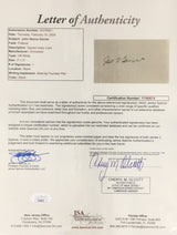 John Garner Signed Vice President to Franklin Roosevelt Cut Signature