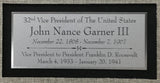 John Garner Signed Vice President to Franklin Roosevelt Cut Signature