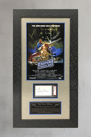 John Williams Composer Signed Empire Strikes Back Star Wars Signed Display