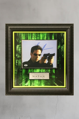 Keanu Reeves Neo The Matrix Signed Movie Photo