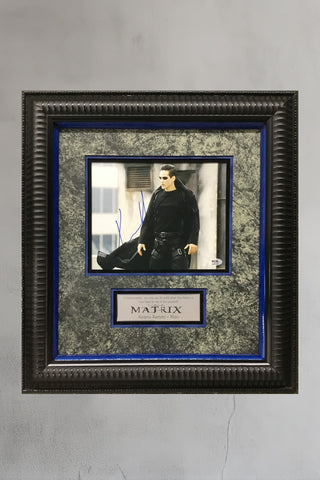 Keanu Reeves The Matrix Signed Movie Photo