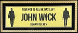 Keanu Reeves-John Wick signed cut