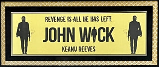 Keanu Reeves-John Wick signed cut