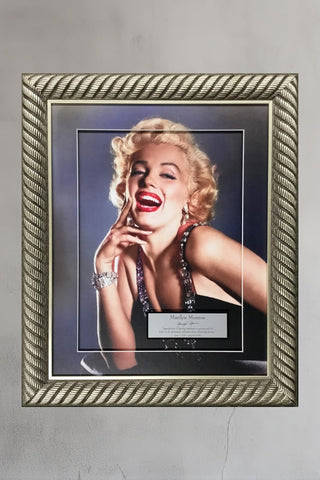 Marilyn Monroe Iconic Photo Laser Engraved Signature Series