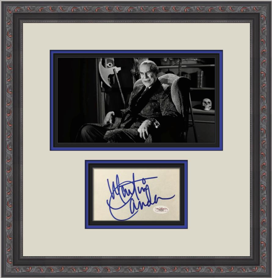 Martin Landau Signed Cut From the Movie Ed Wood