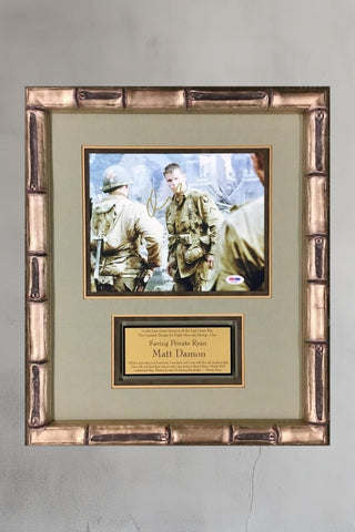 Matt Damon Signed Saving Private Ryan Photo