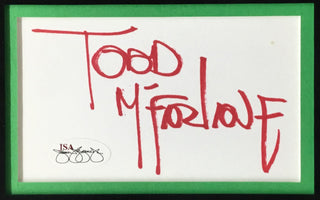 Todd McFarlane-Spawn signed cut