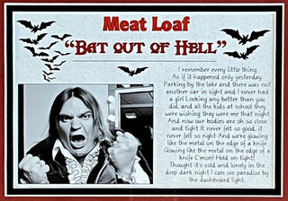 Meat Loaf-Bat Out of Hell signed photo