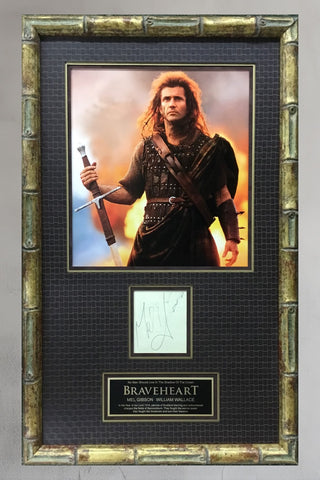 Mel Gibson Signed Braveheart Display