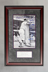 Thurman Munson 1st Game-Yankee Teammates signed display