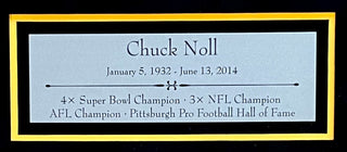 Chuck Noll signed cut