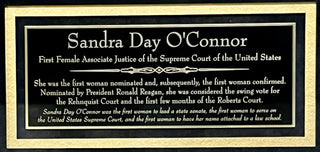 Sandra Day O'Connor-Supreme Court signed cut signature