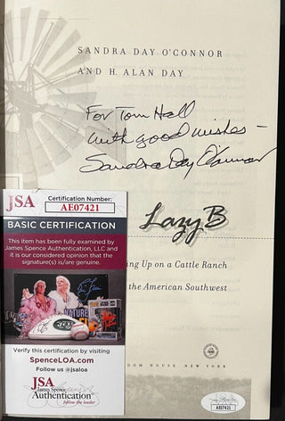 Sandra Day O'Connor-Supreme Court signed cut signature