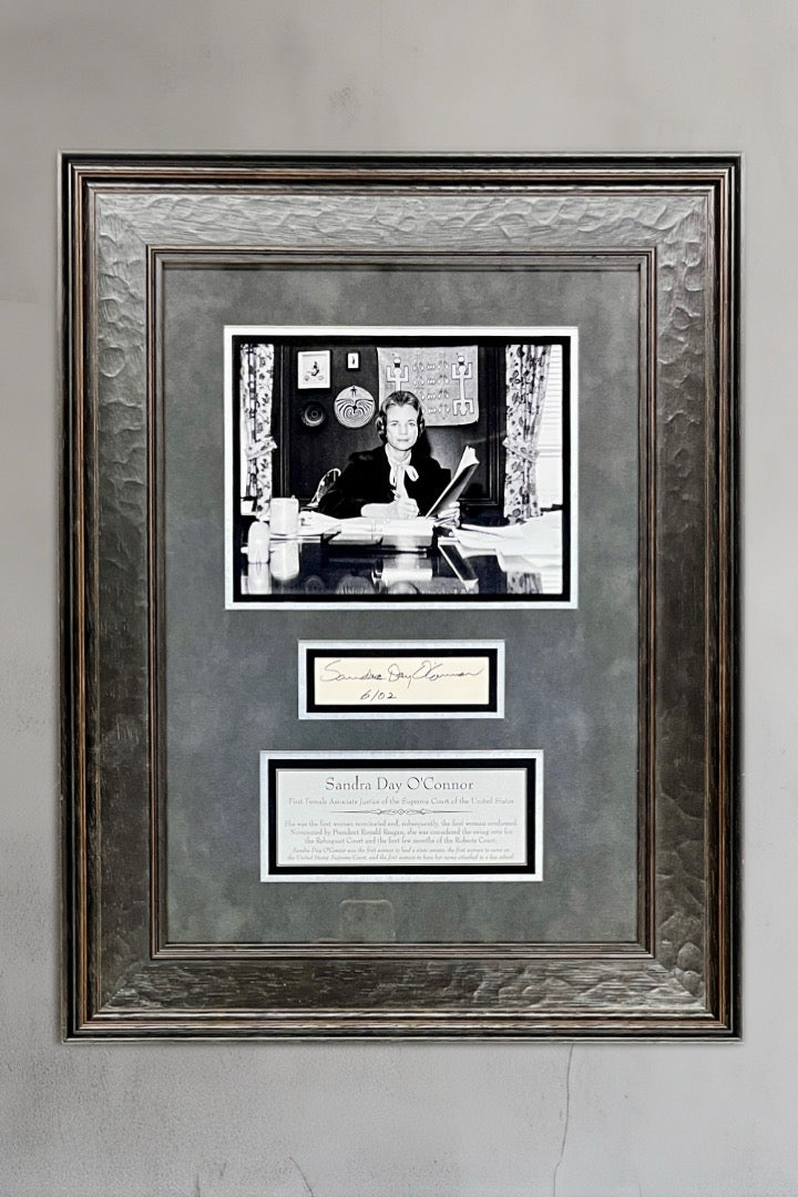 Sandra Day O'Connor signed cut