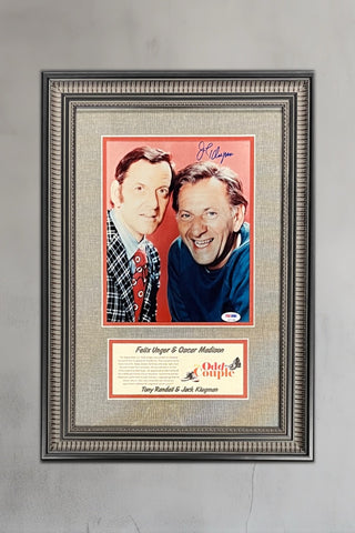 Tony Randall/Jack Klugman signed 8x10