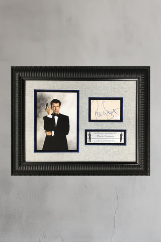 Pierce Brosnan James Bond Signed Cut