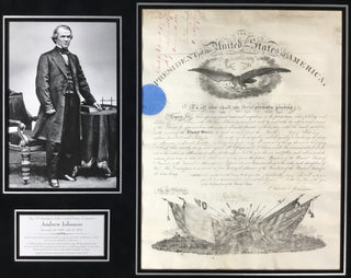 President Andrew Johnson Signed 1885 Appointment Document