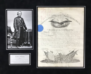 President Andrew Johnson Signed 1885 Appointment Document