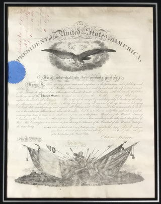 President Andrew Johnson Signed 1885 Appointment Document