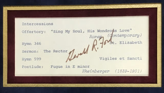 President Gerald R Ford Signed 1974 Cut Signature