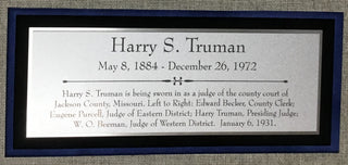 President Harry S Truman Signed 1932 Document