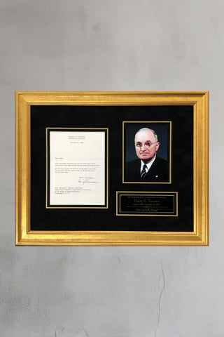 President Harry S Truman Signed 1958 Letter