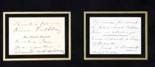 President Theodore & Edith Roosevelt Signed Cut Signature