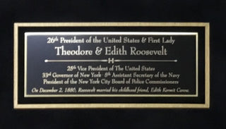 President Theodore & Edith Roosevelt Signed Cut Signature