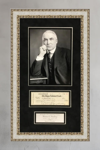 President Warren G Harding Signed 1923 Bank Check