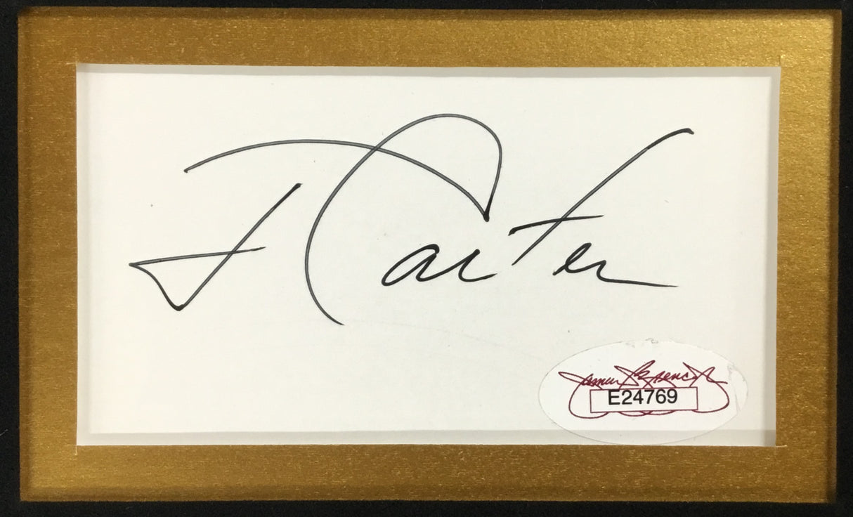 U.S. Presidents-Obama, Bush, Clinton, Bush, Carter signed display-JSA/PSA