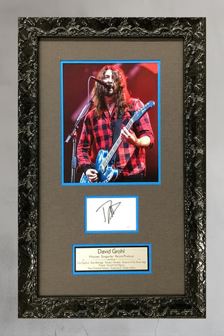 David Grohl FOO FIGHTERS - NIRVANA Signed Cut