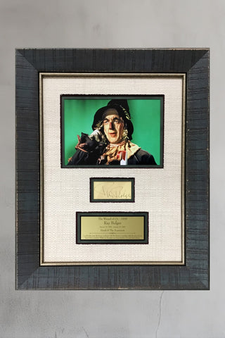 Ray Bolger Signed Scarecrow The Wizard of Oz