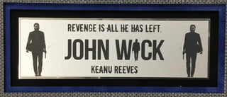 Keanu Reeves-John Wick signed cut