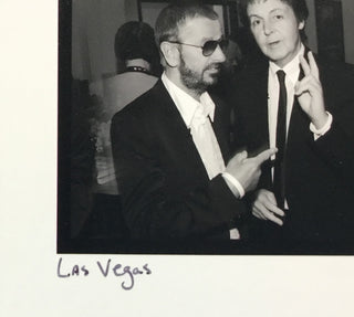 Rob Shanahan Signed Photograph Ringo Starr & Paul McCartney Las Vegas