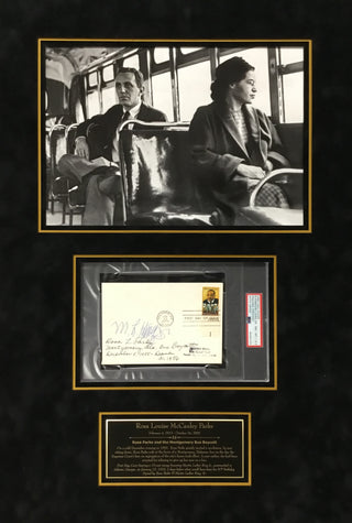 Rosa Parks & Martin Luther King Sr RARE Signed First Day Cover