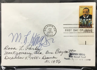 Rosa Parks & Martin Luther King Sr RARE Signed First Day Cover