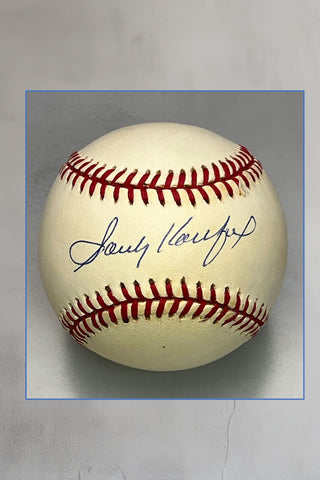 Sandy Koufax signed National League baseball-JSA