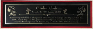 Charles Schulz signed cut