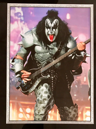 Gene Simmons-KISS signed cut