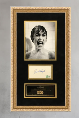 Janet Leigh-Psycho  signed cut