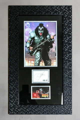 Gene Simmons-KISS signed cut