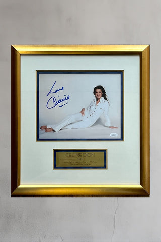 Celine Dion signed photo