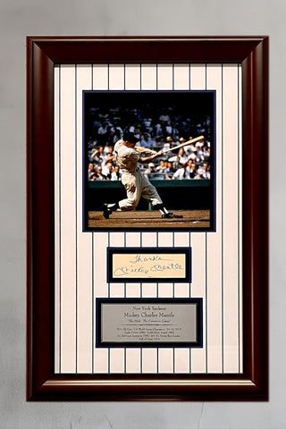 Mickey Mantle signed cut