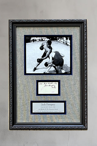 Jack Dempsey signed cut