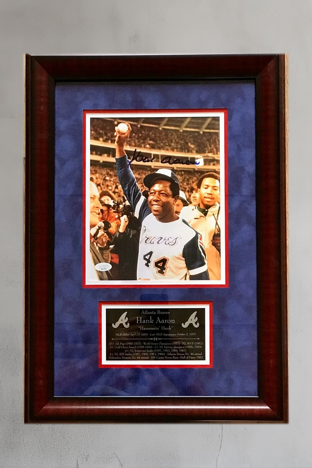 Hank Aaron signed